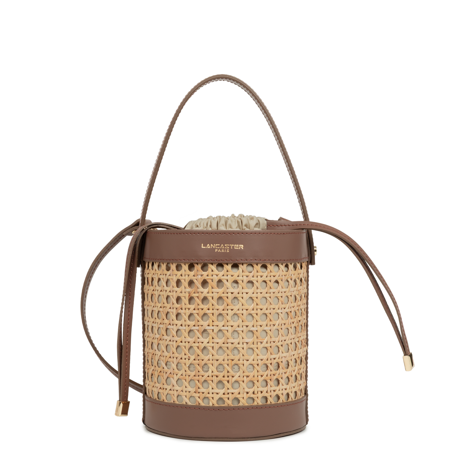 sac seau - cannage rotin 