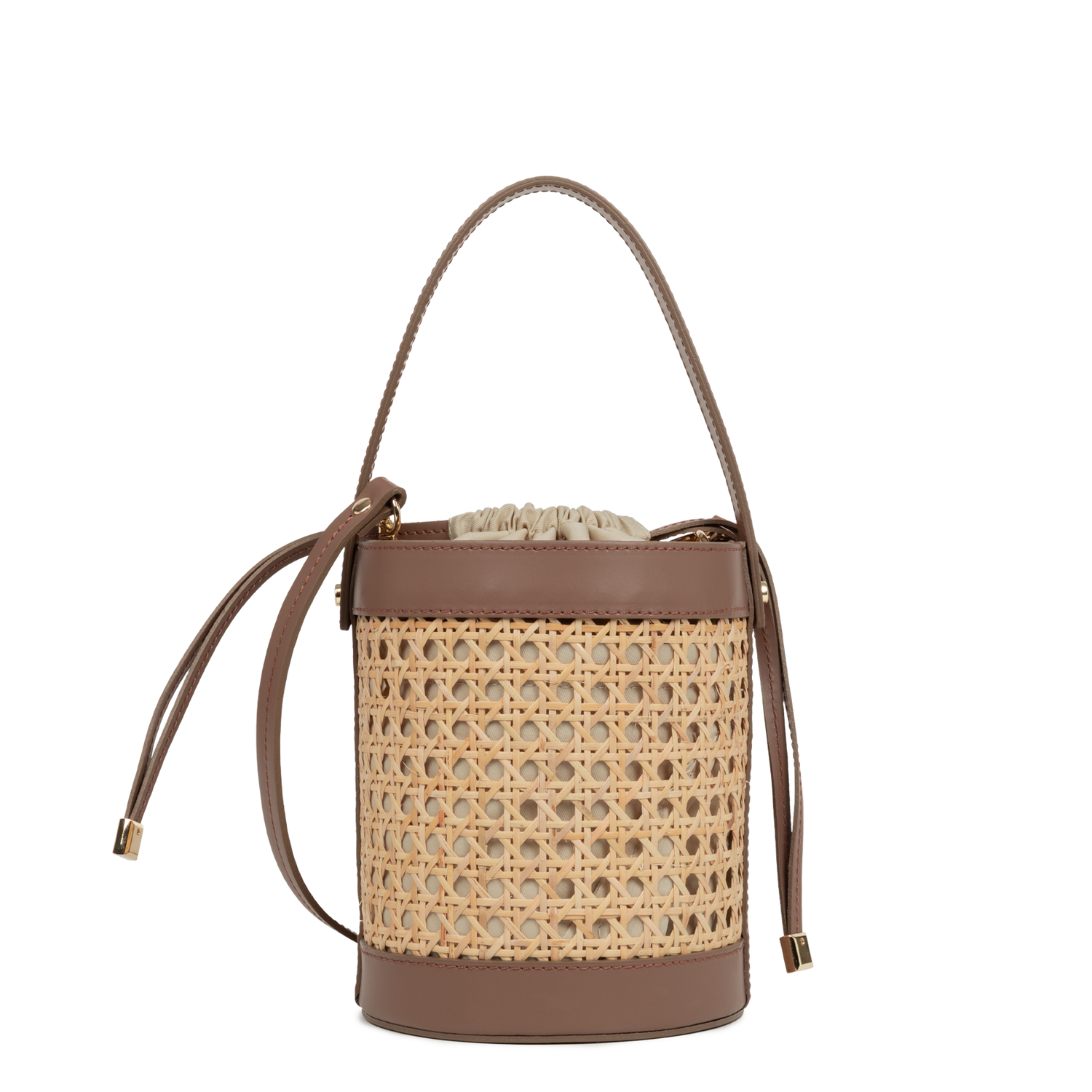 sac seau - cannage rotin 