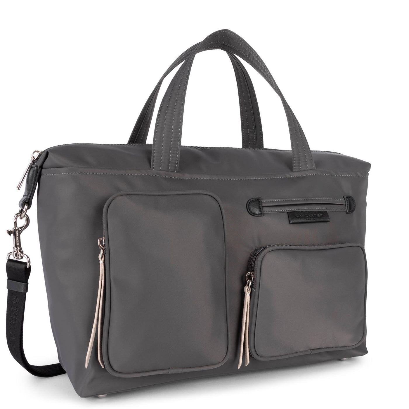 grand sac cabas main - basic sport #couleur_gris-noir