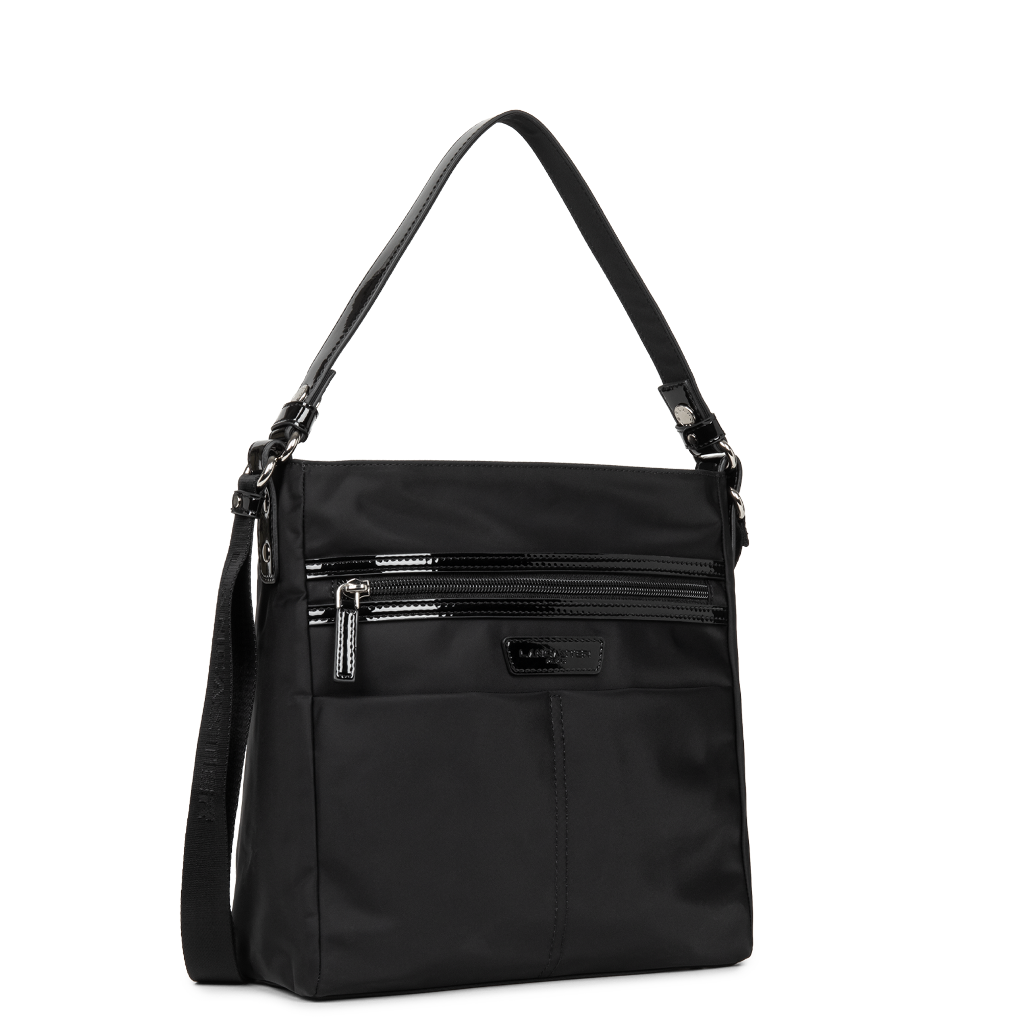 Sac bandoulière vernis noir hotsell