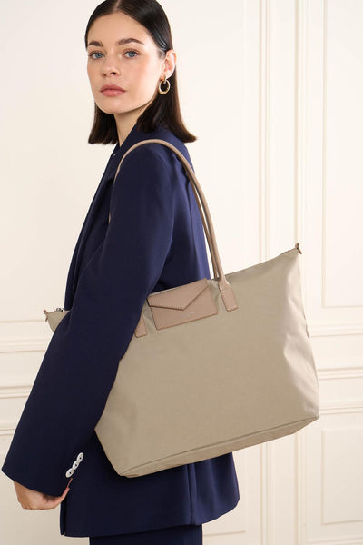grand sac cabas épaule - smart kba #couleur_galet