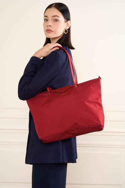 grand sac cabas épaule - smart kba #couleur_rouge