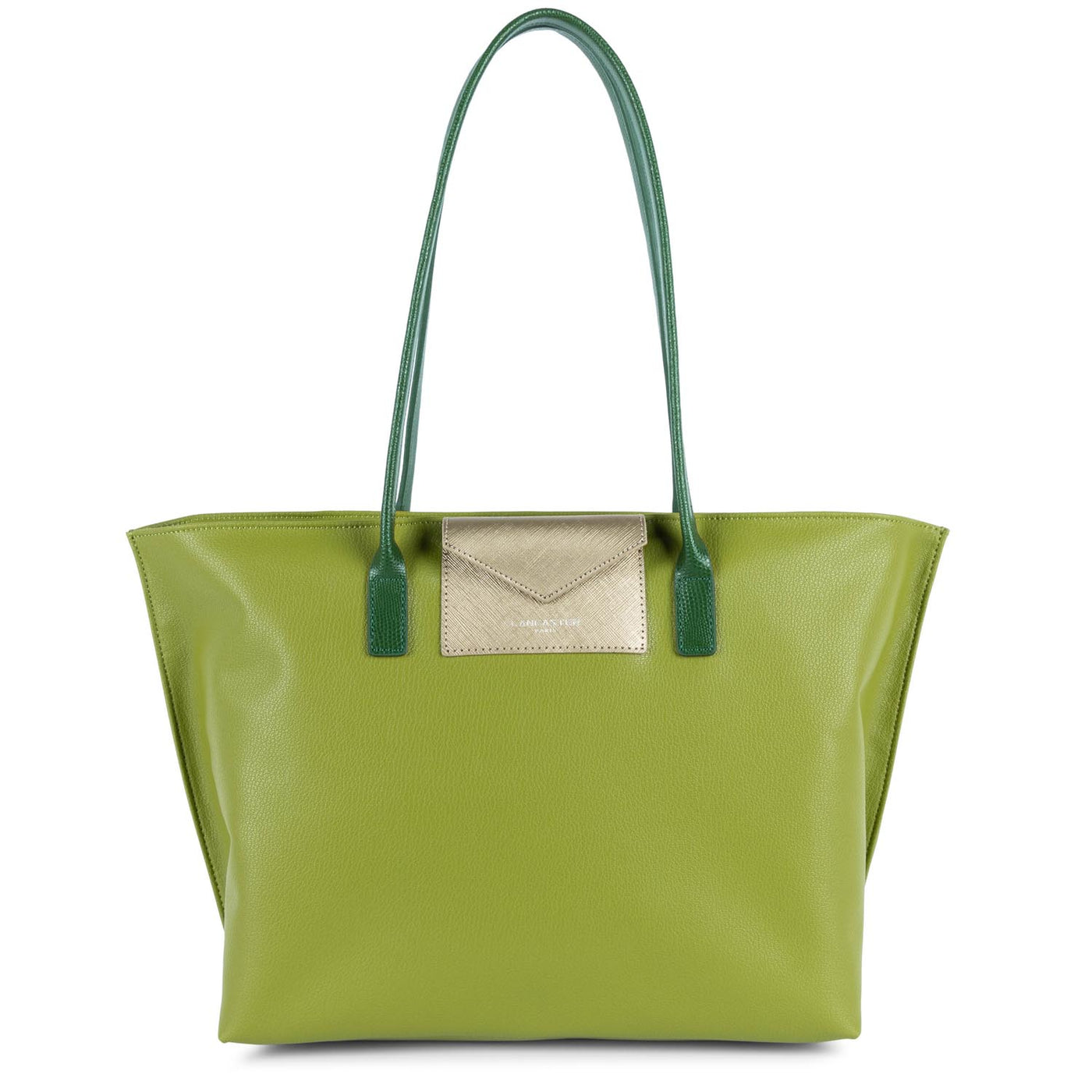 grand sac cabas épaule - maya #couleur_olive-fusil-vert-fonc