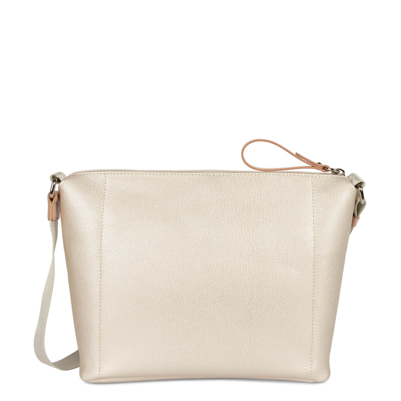 sac besace - maya #couleur_nacre-blanc-poudre