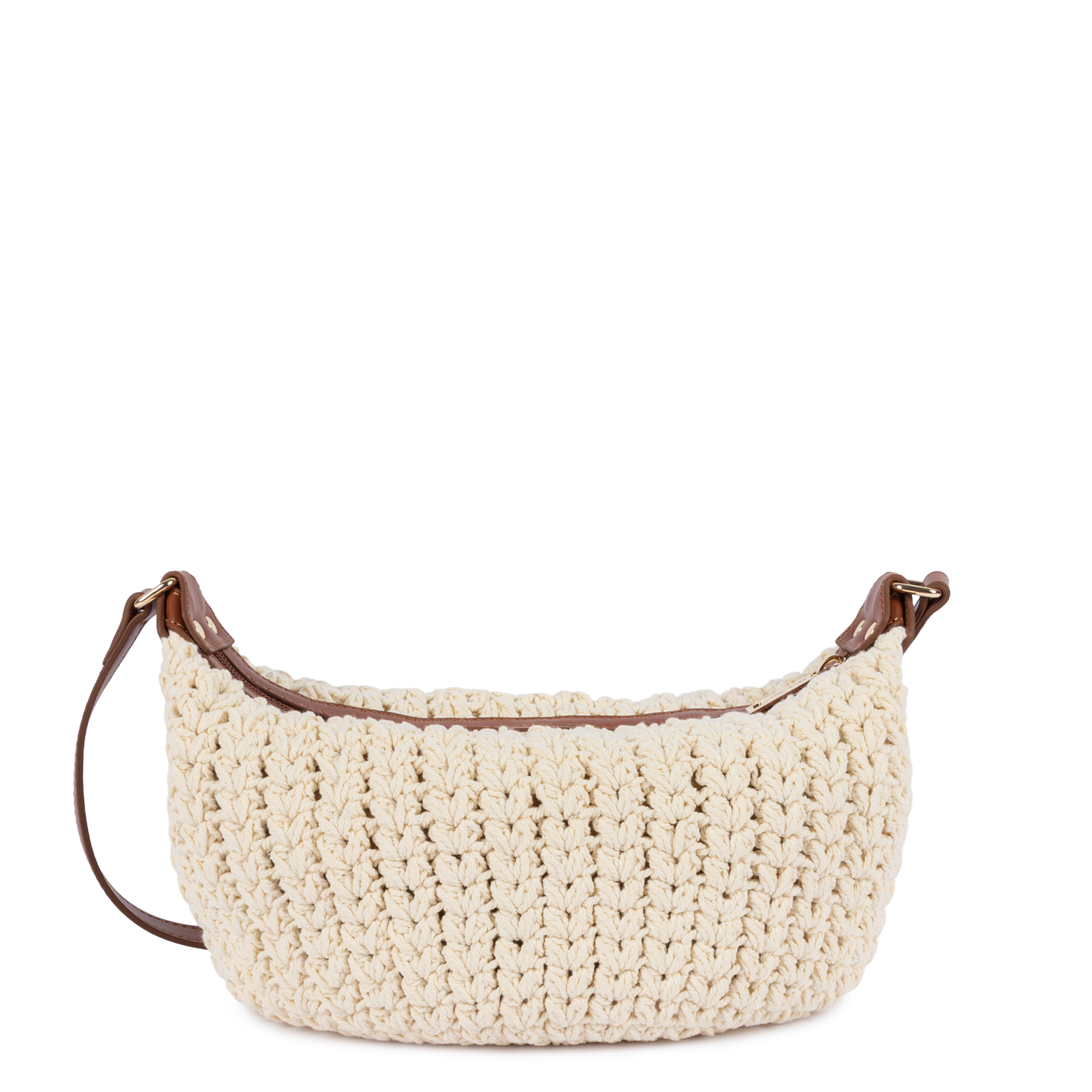 petit sac besace - tressé coton 