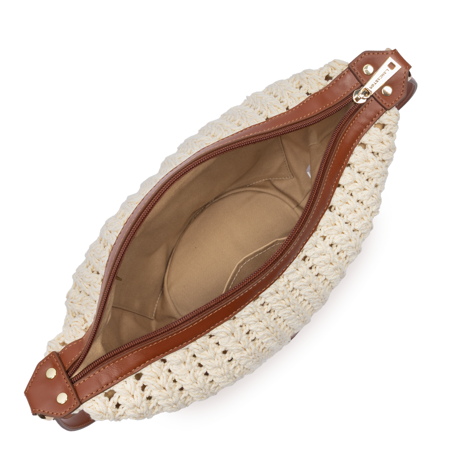 petit sac besace - tressé coton 