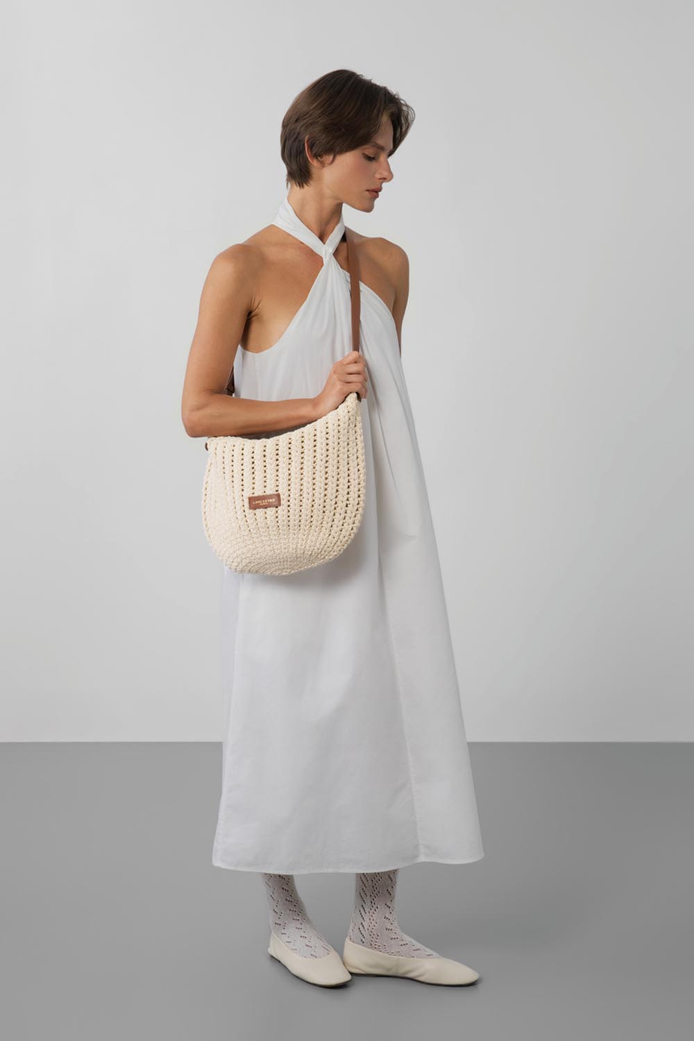 sac besace - tressé coton 