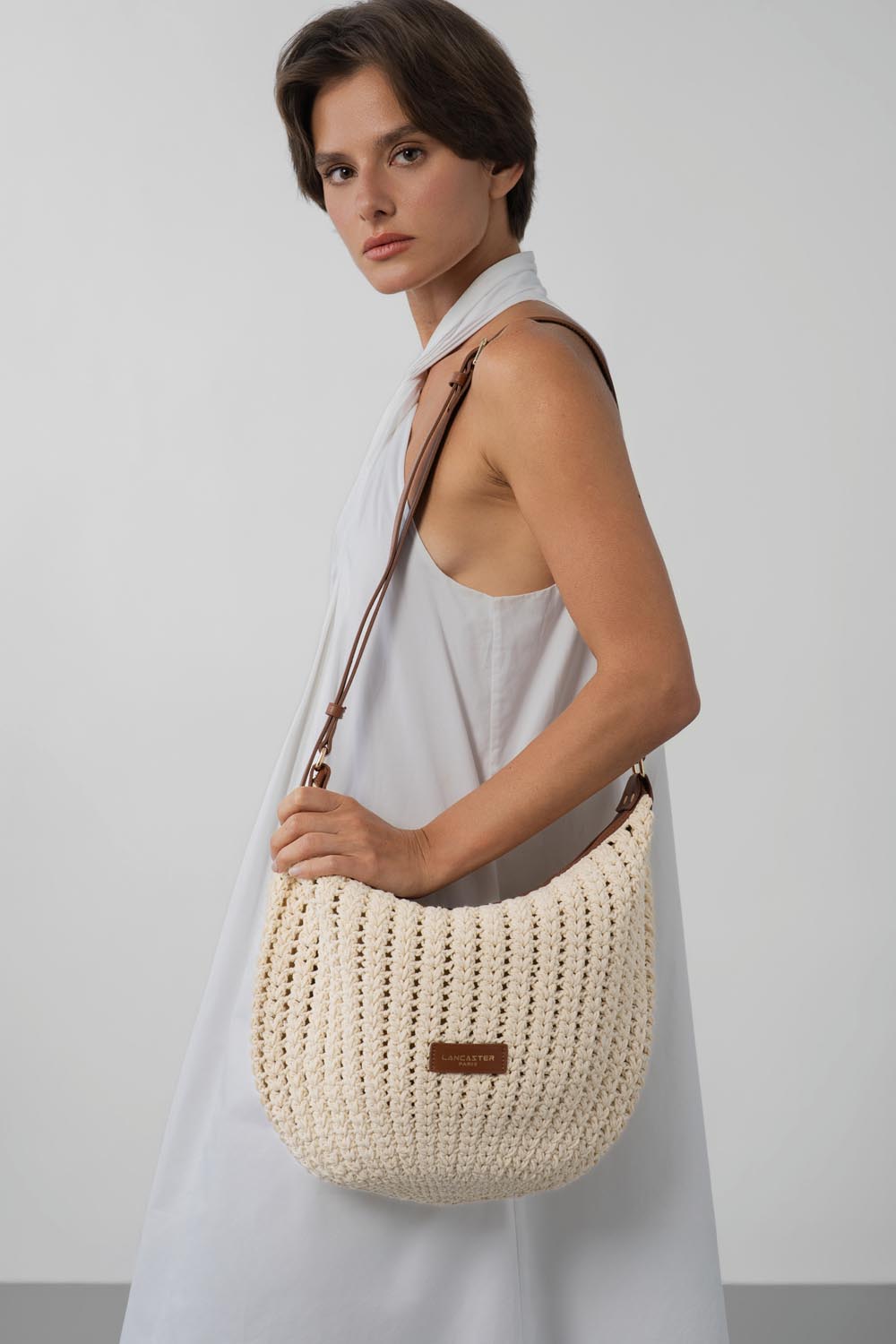sac besace - tressé coton 