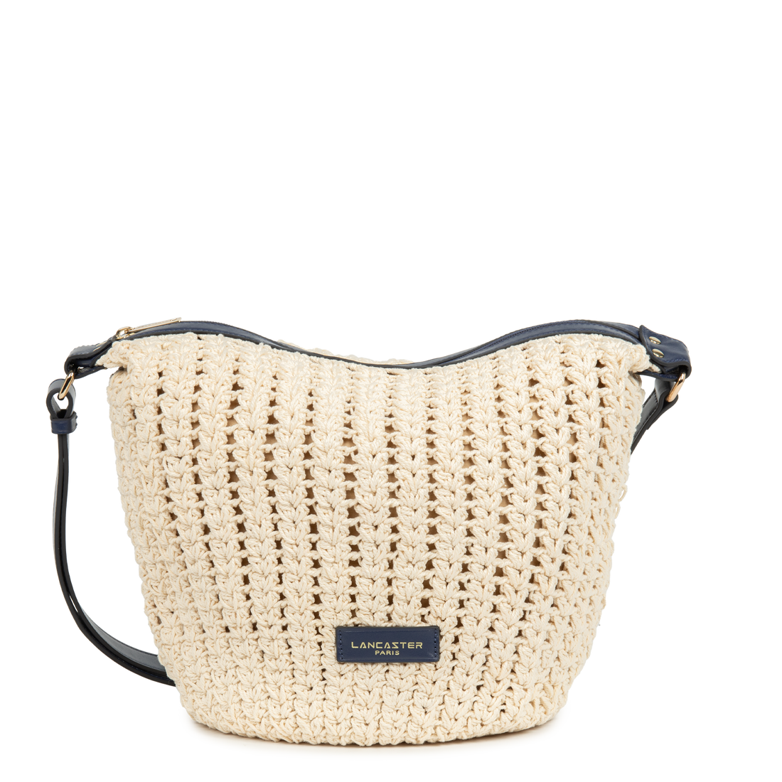 grand sac seau - tressé coton 