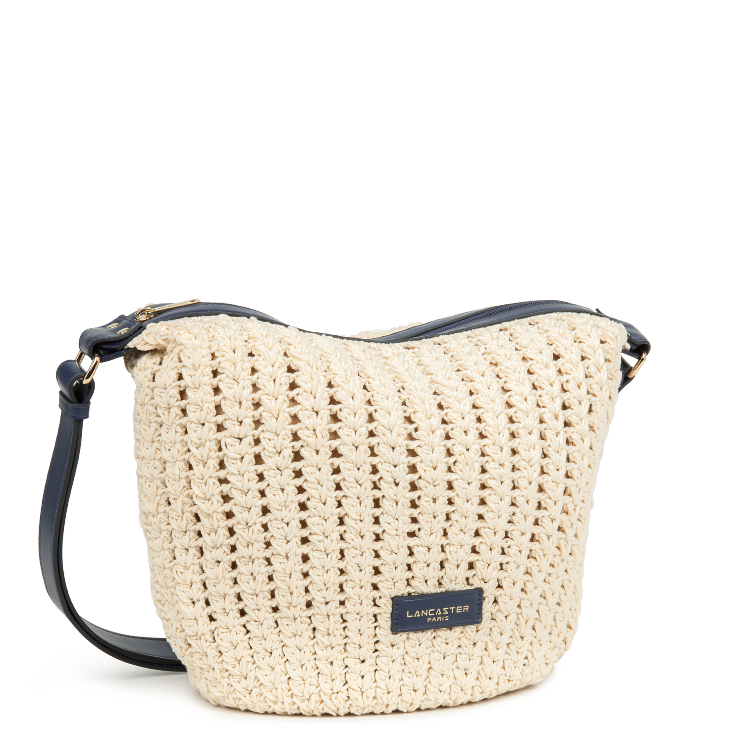 grand sac seau - tressé coton 
