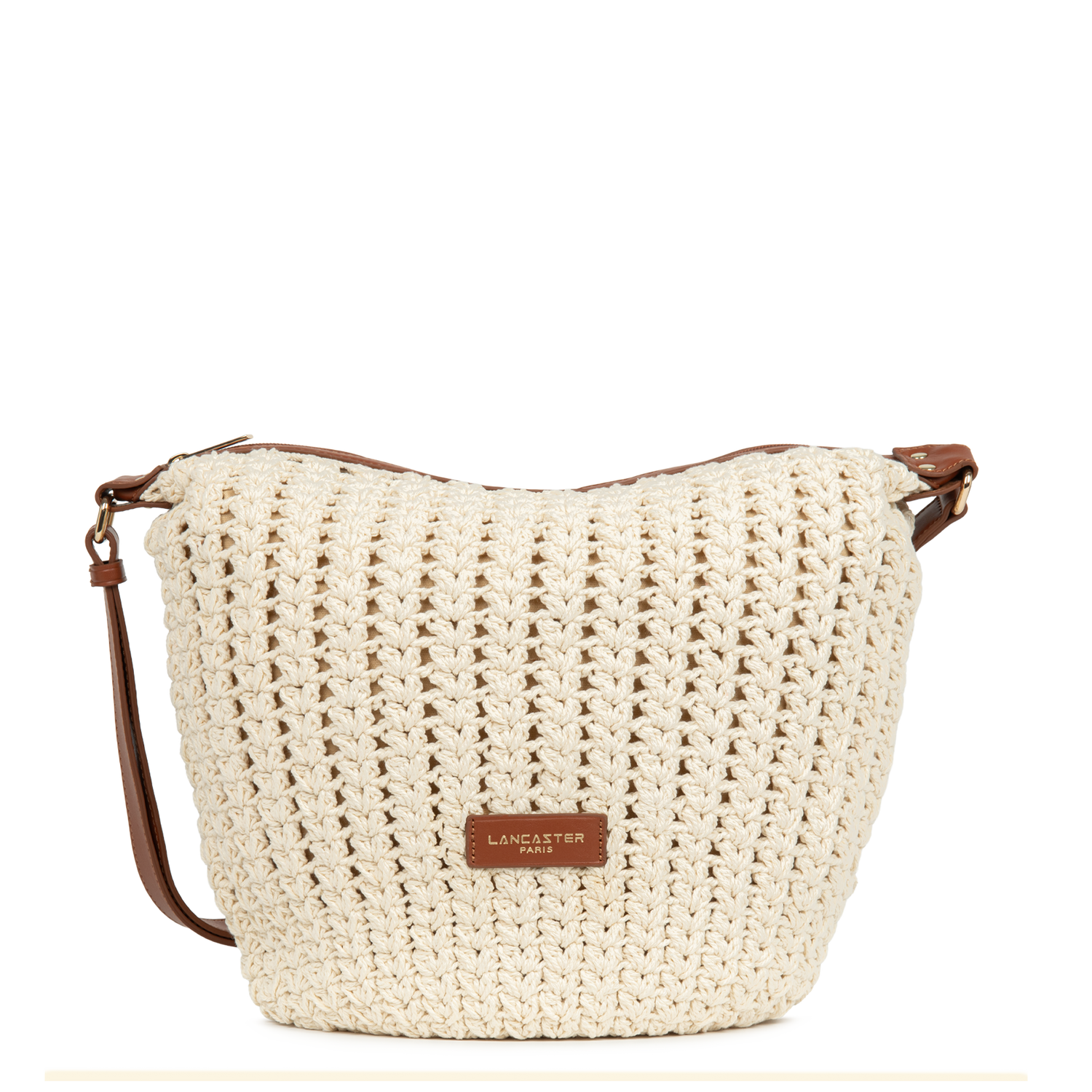 grand sac seau - tressé coton 