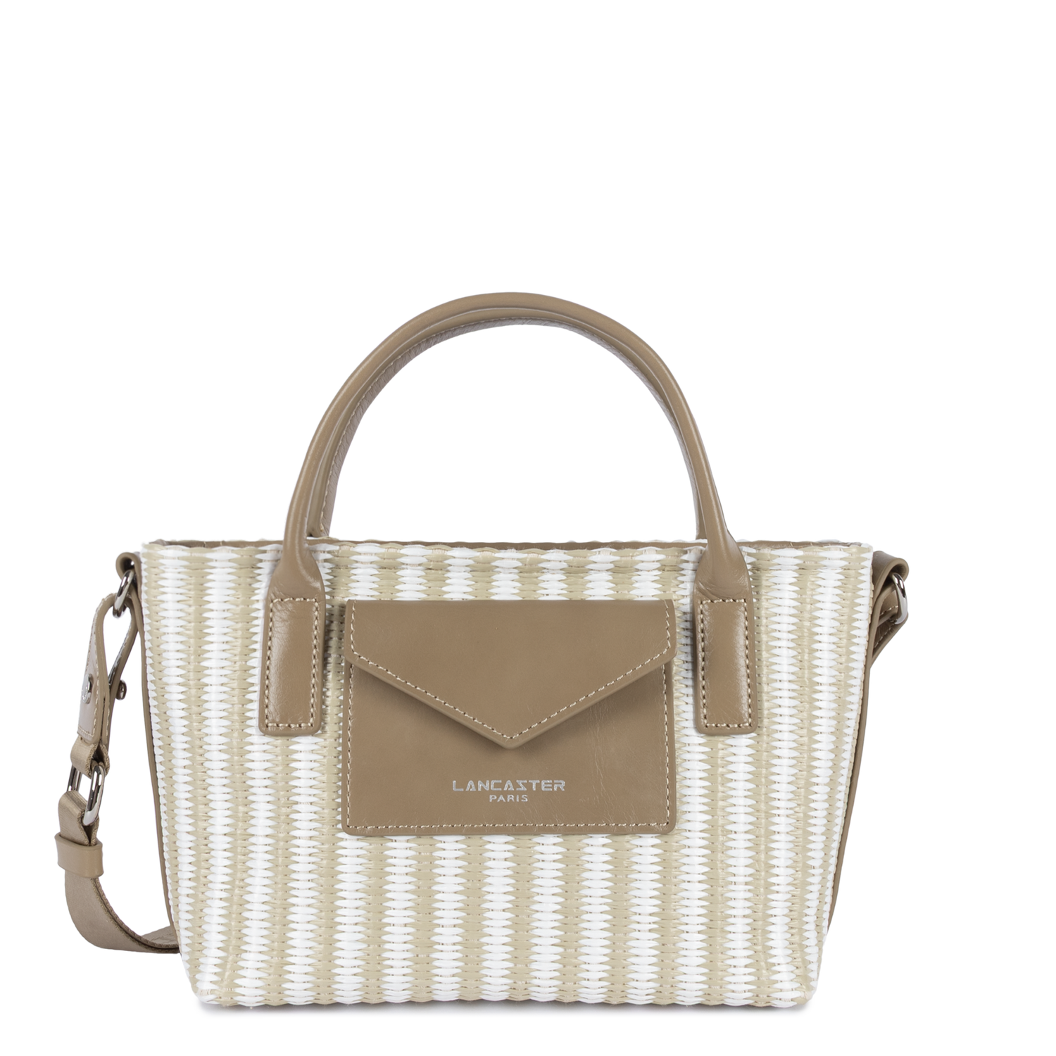 mini sac cabas main - kba marinière osier 