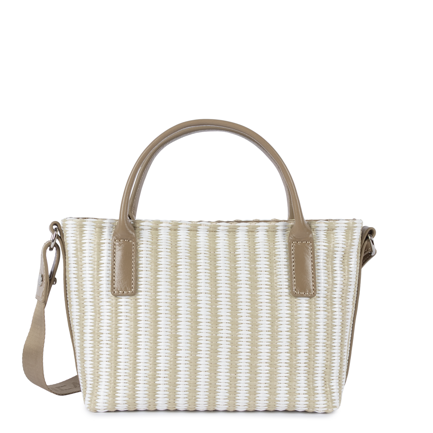 mini sac cabas main - kba marinière osier 