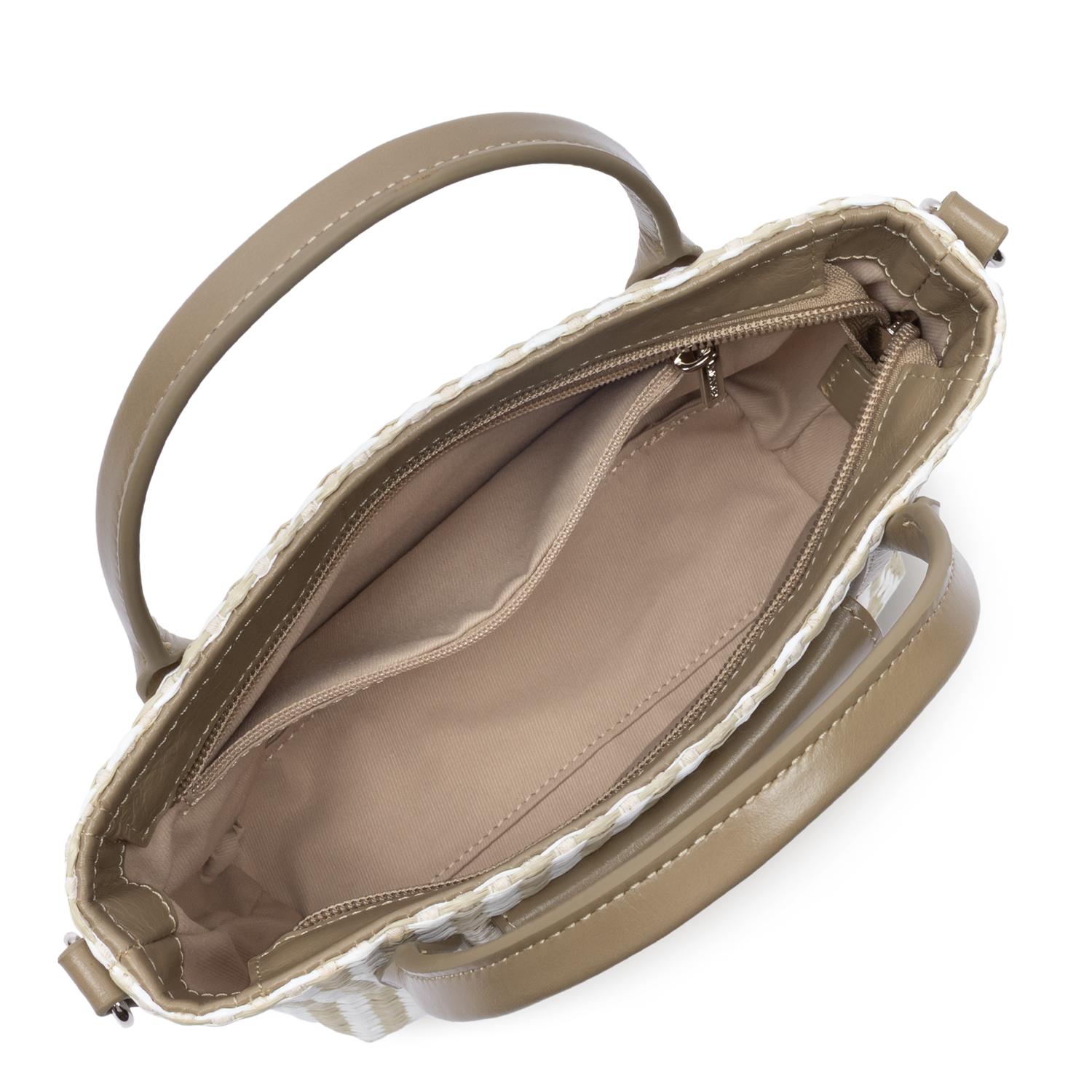 mini sac cabas main - kba marinière osier 