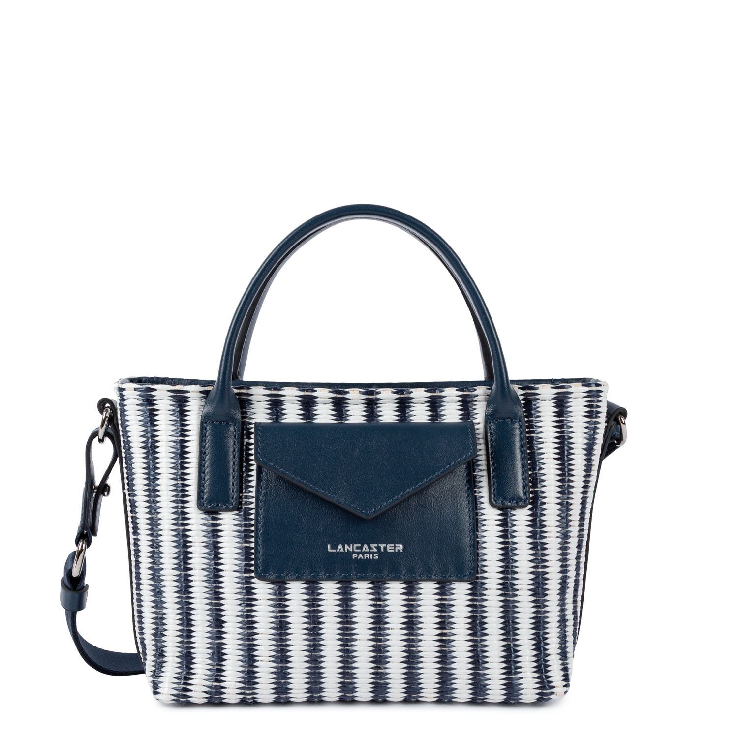 mini sac cabas main - kba marinière osier 