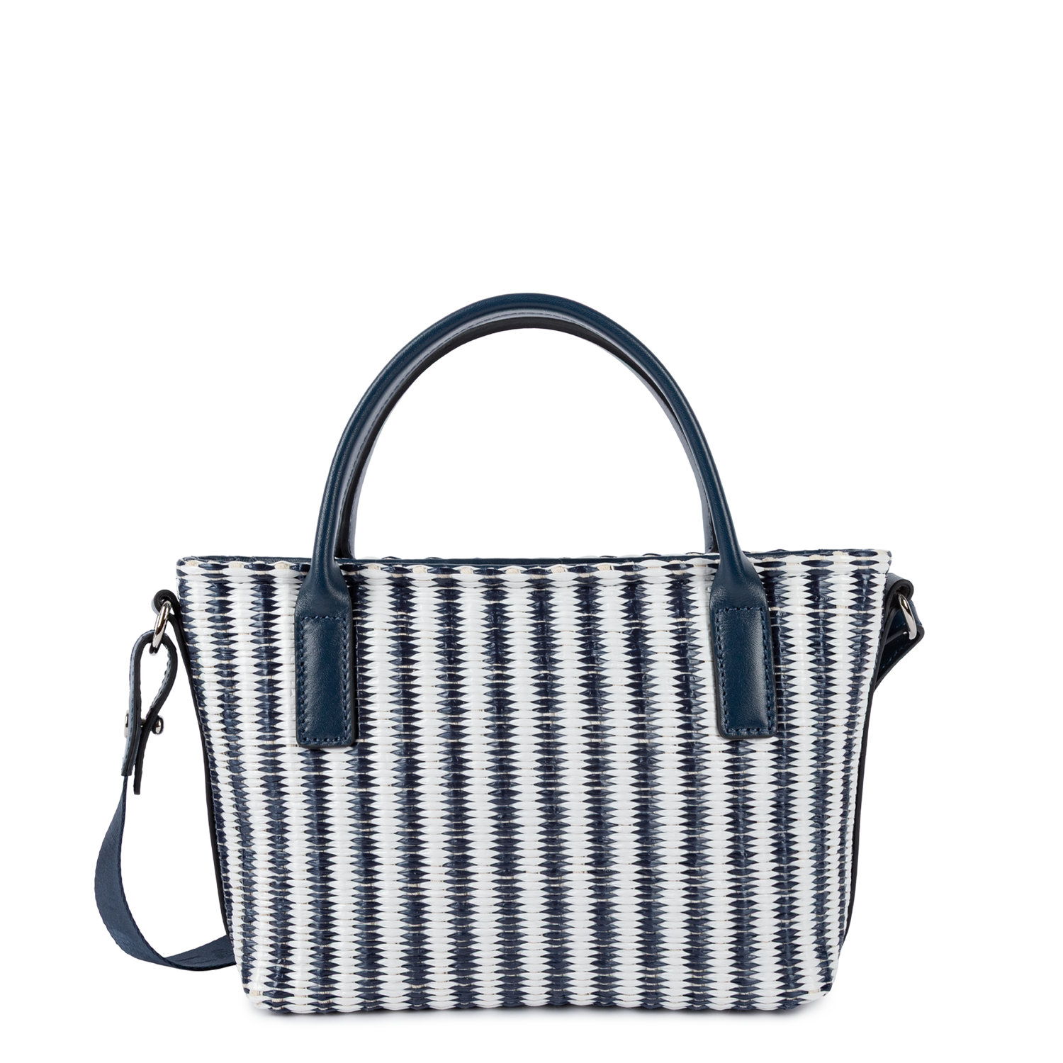 mini sac cabas main - kba marinière osier 