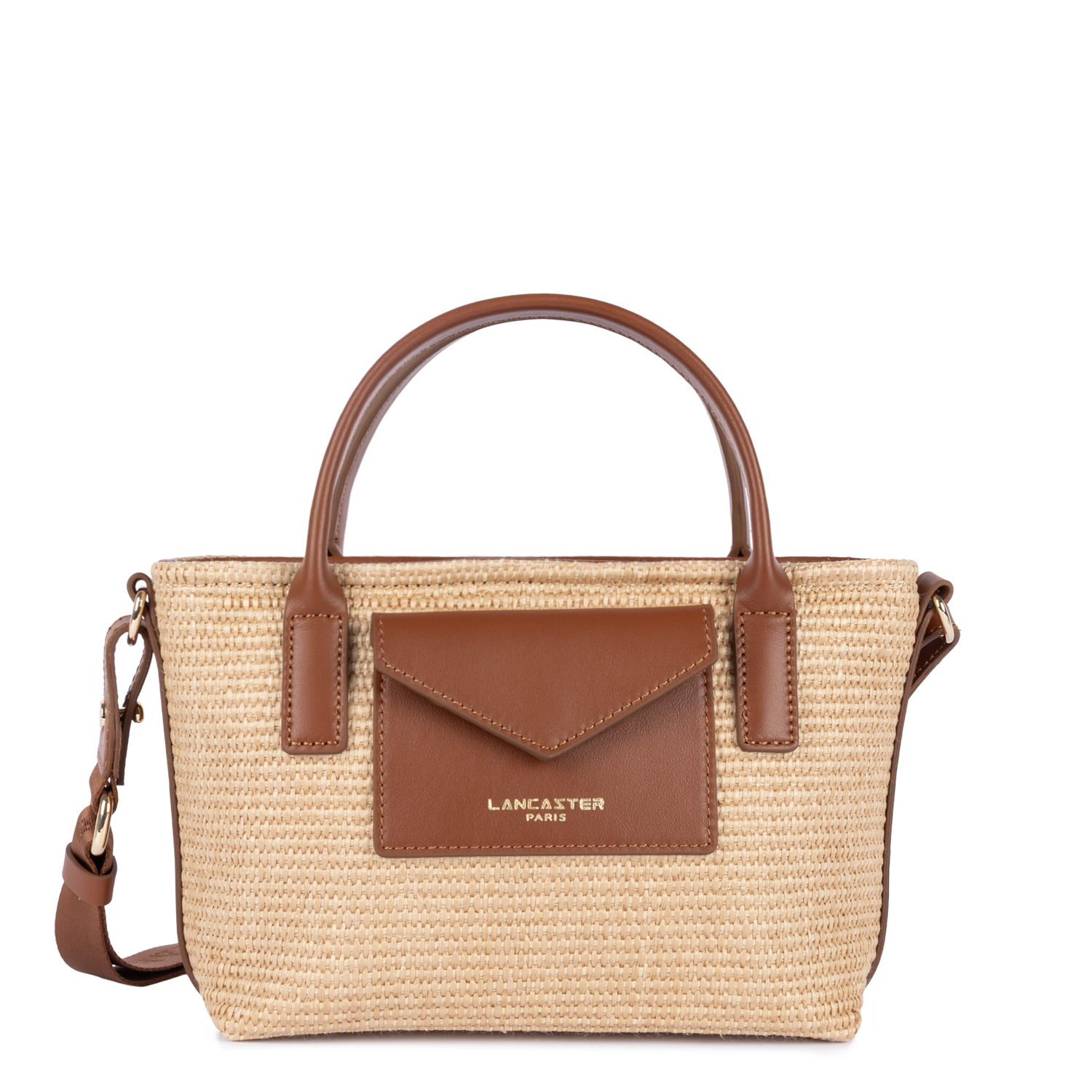 mini sac cabas main - kba marinière osier 