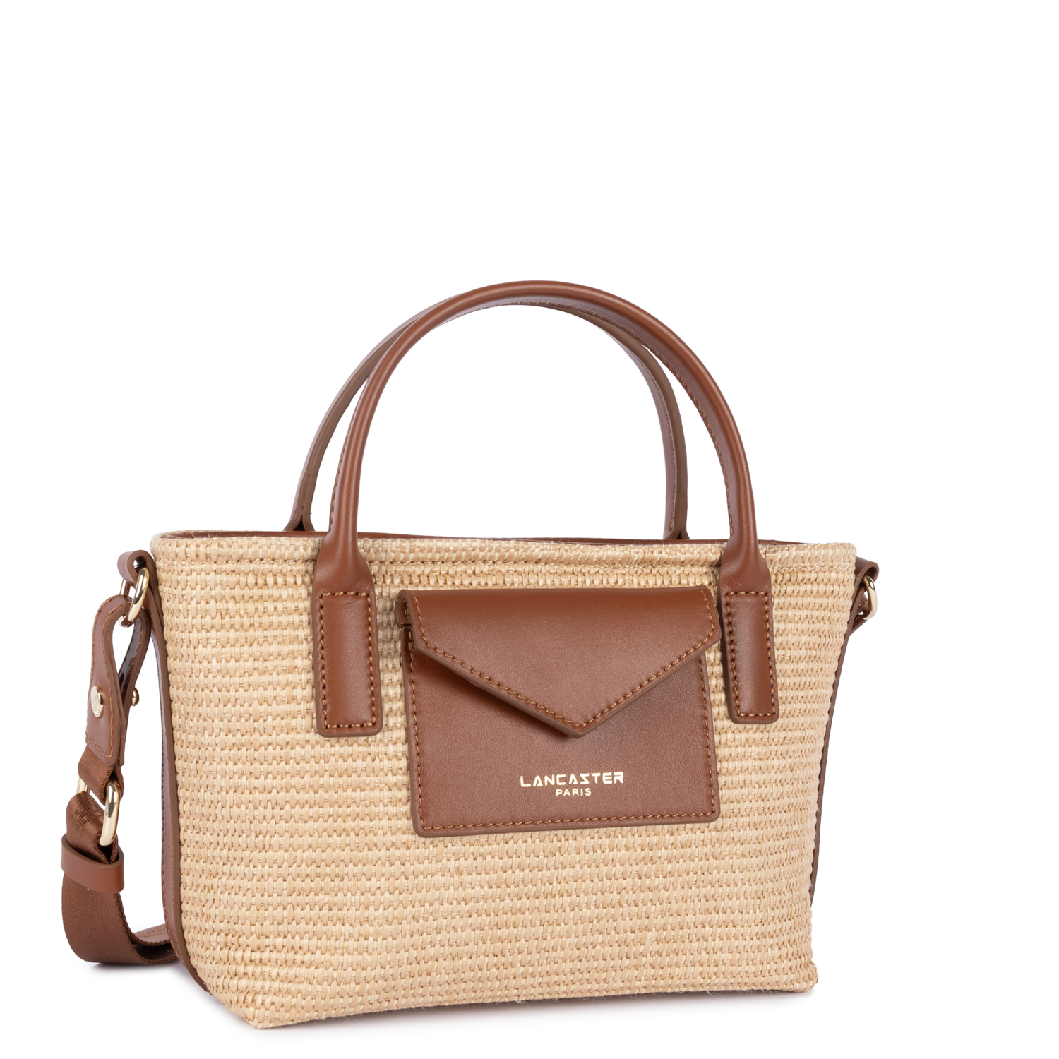 mini sac cabas main - kba marinière osier 