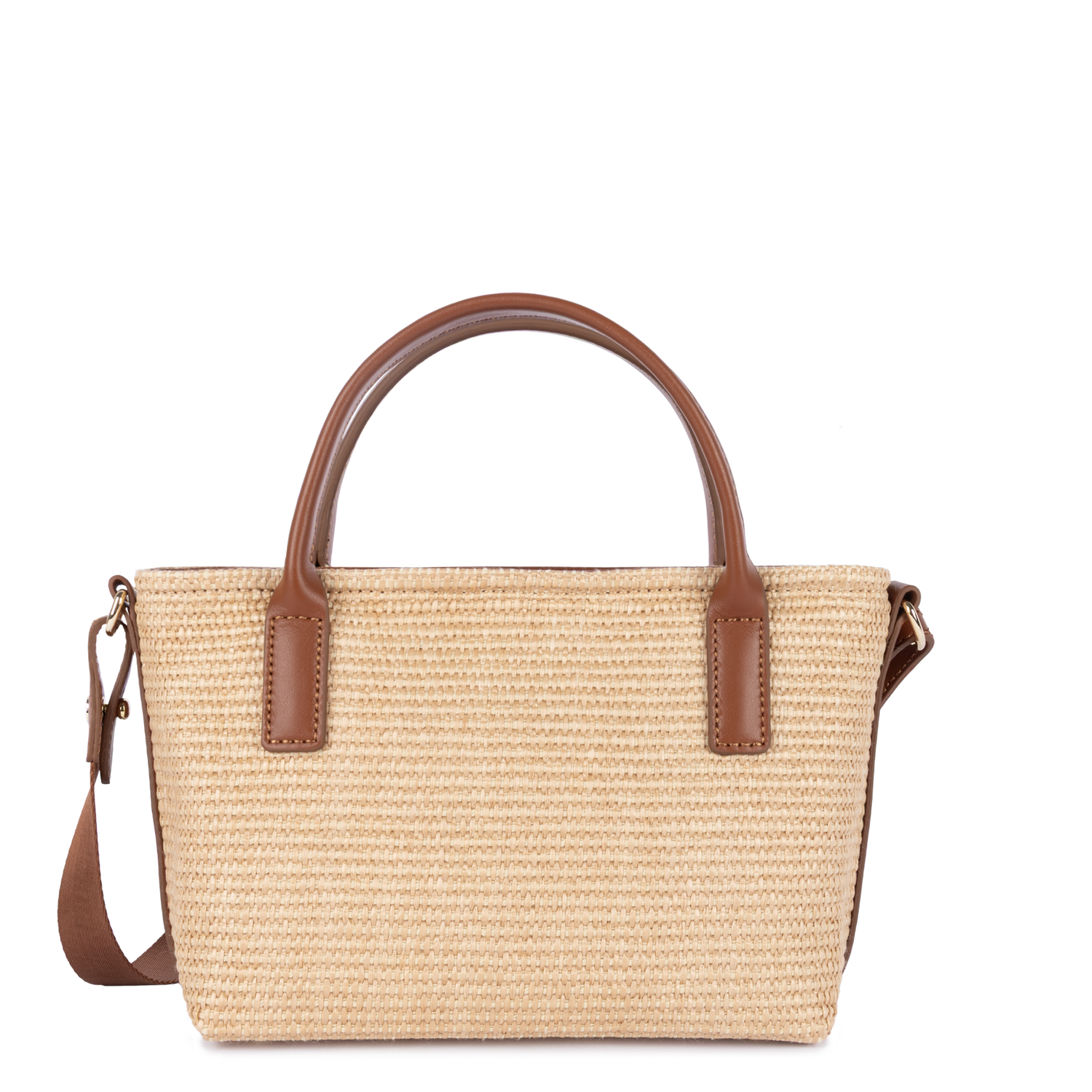 mini sac cabas main - kba marinière osier 