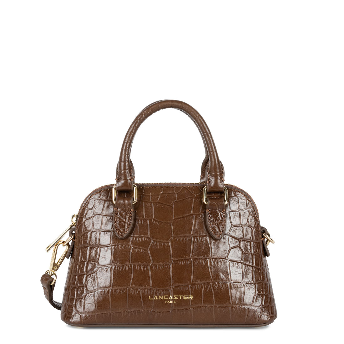 Petit Sac Sac Lancaster Croco Marron Sac Cuir Croco New Arrivals