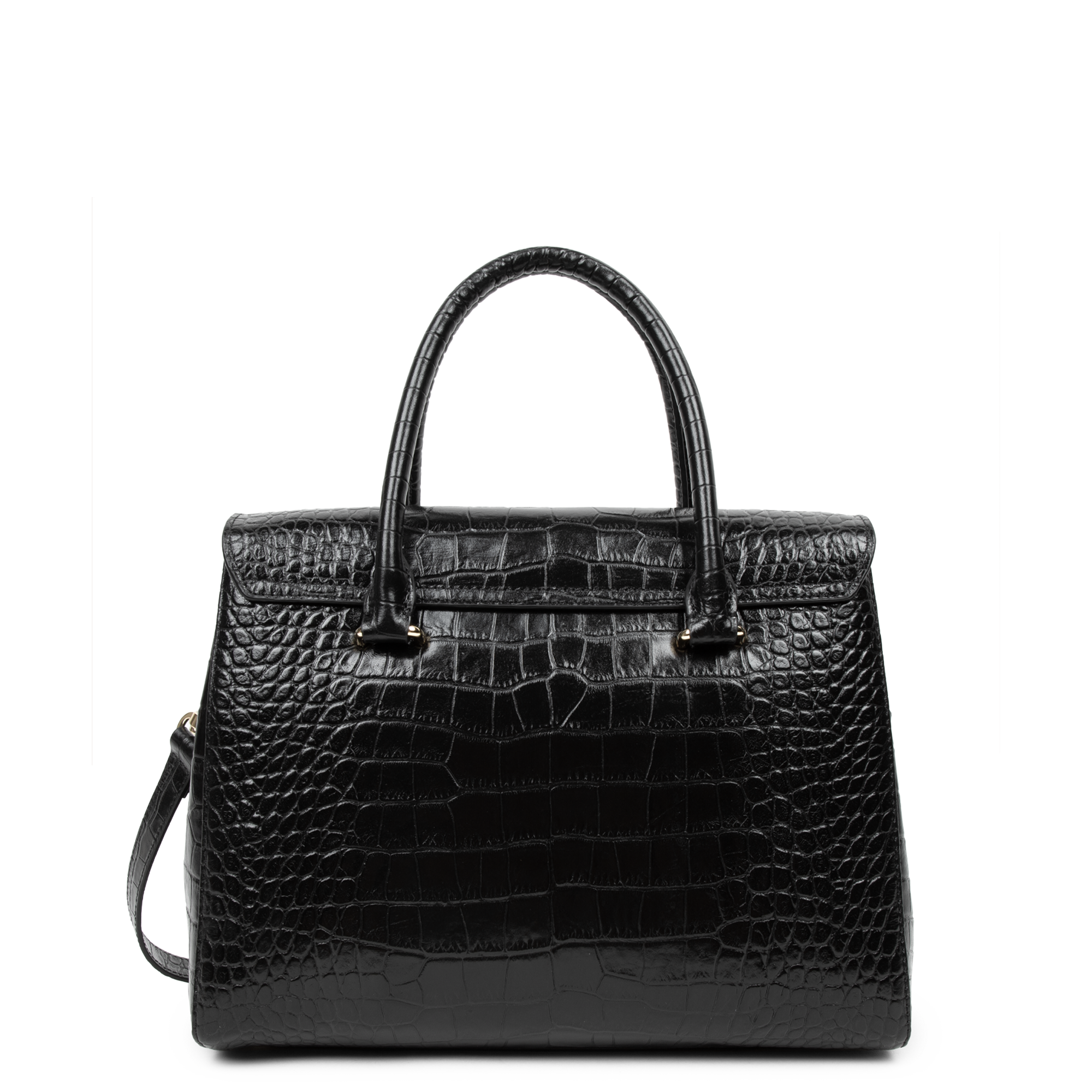 Sac lancaster croco noir cheap