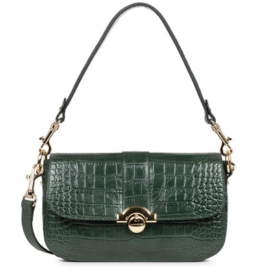 sac baguette - exotic croco cn #couleur_vert-fort