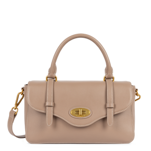 Sac Besace En Cuir Vachette Milano Aria - 25x14x6.5 Cm - Poche Zippée Arrière Et Intérieure - Bandoulière Ajustable