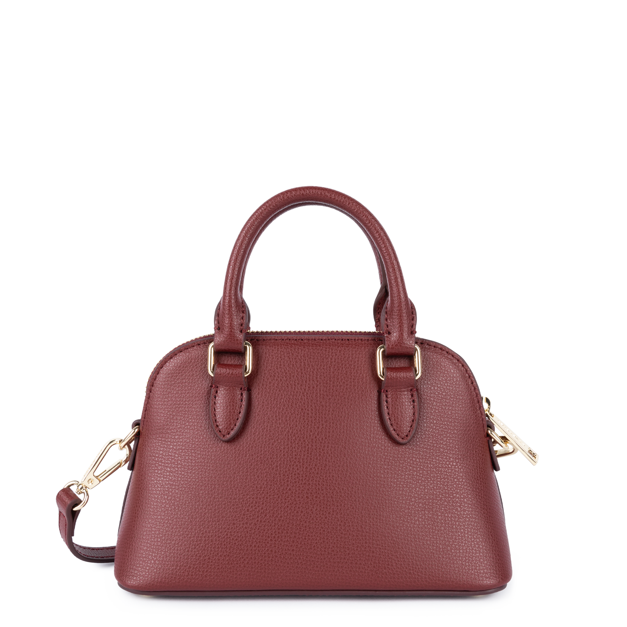 LANCASTER Borsa A Mezza Luna In Pelle Di Vacchetta - Modello Sierra, Colore Fuxia, Dimensioni 28x14x7 Cm