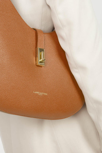 grand sac besace - foulonné milano #couleur_caramel