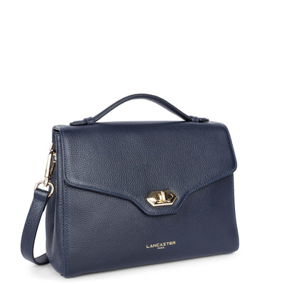 sac à main - foulonné milano #couleur_bleu-fonc