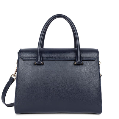 grand sac à main - foulonné milano #couleur_bleu-fonc