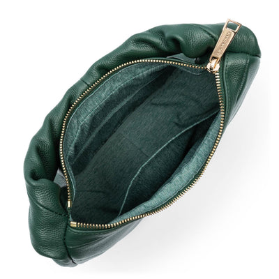 sac à main - foulonné cerceau #couleur_vert-fonc