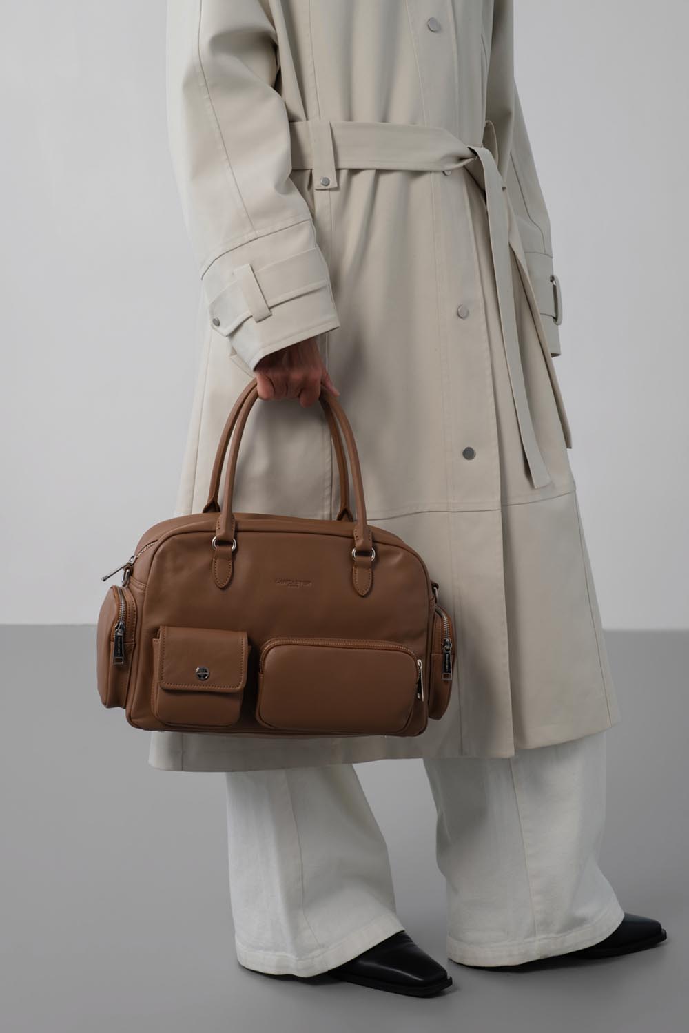 sac à main bowling - soft caramella 