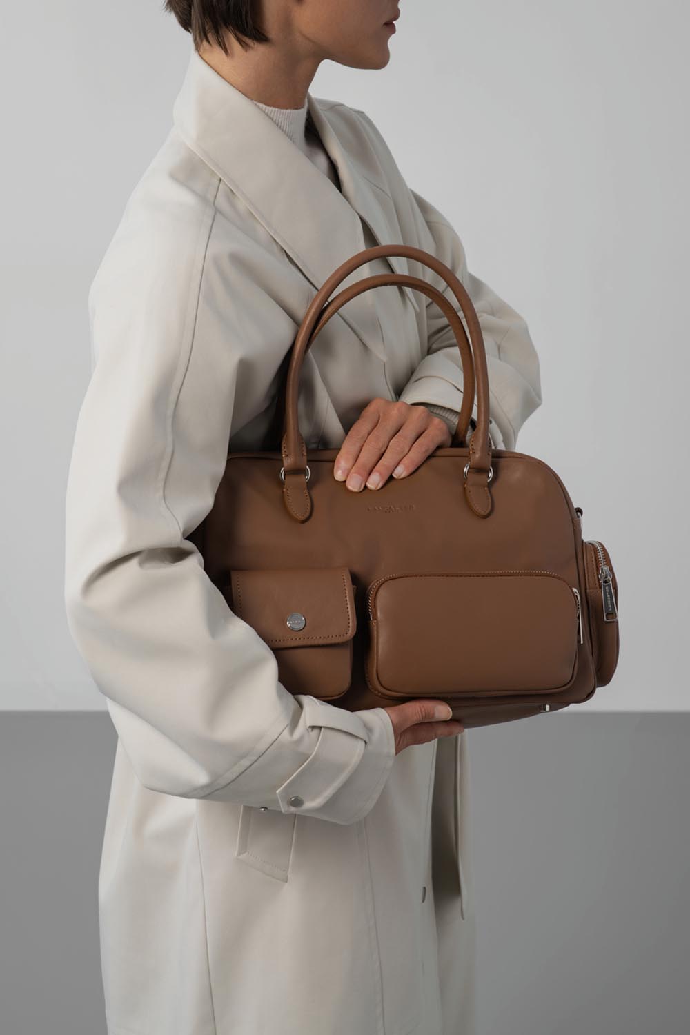 sac à main bowling - soft caramella 