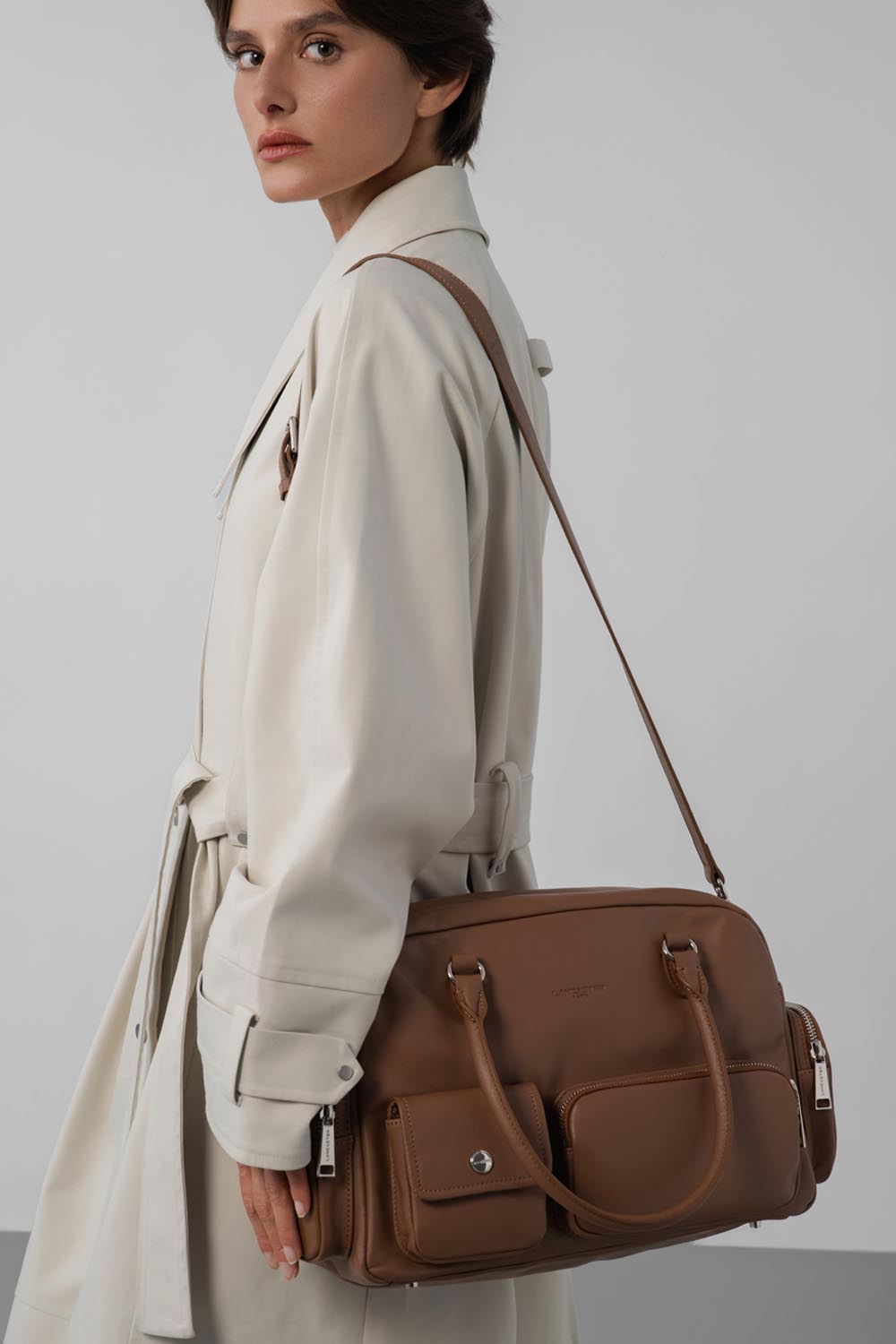 sac à main bowling - soft caramella 