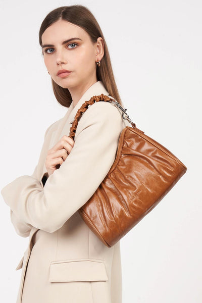 sac baguette - rétro chouchou #couleur_camel