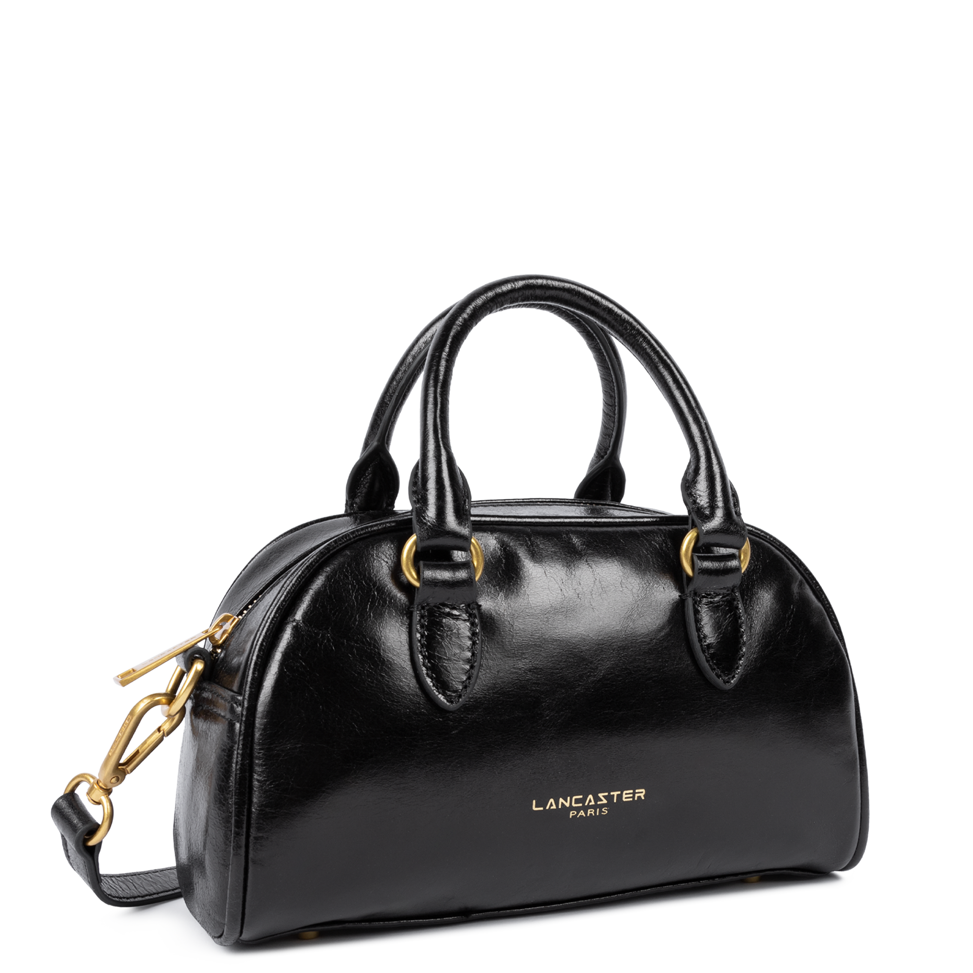 Sac à Main Lancaster Model Louise - Bowling Cuir Beige - Occasion