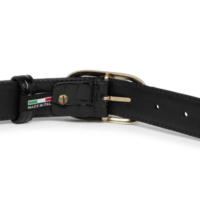 ceinture - ceinture cuir croco femme #couleur_noir-croco