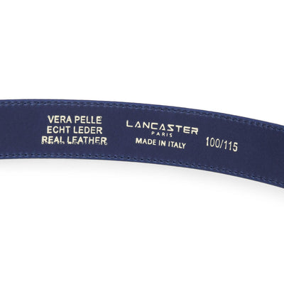 ceinture - ceinture cuir lisse femme #couleur_bleu-cendre