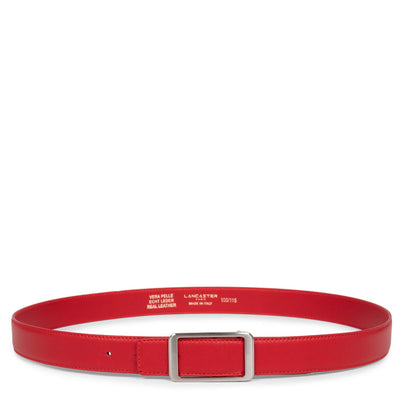 ceinture - ceinture cuir lisse femme #couleur_rouge