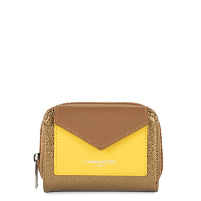 portefeuille dos à dos - maya #couleur_bronze-jaune-camel