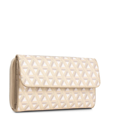 portefeuille compagnon dos à dos - ikon #couleur_beige