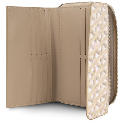 portefeuille compagnon dos à dos - ikon #couleur_beige
