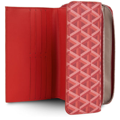 portefeuille compagnon dos à dos - ikon #couleur_carmin