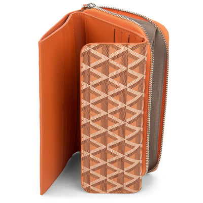 portefeuille compagnon dos à dos - ikon #couleur_orange
