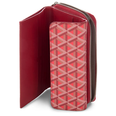 portefeuille compagnon dos à dos - ikon #couleur_rouge