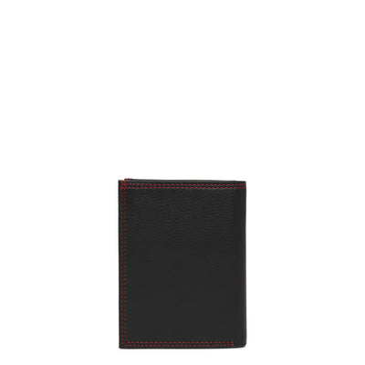 portefeuille - soft vintage homme #couleur_noir-rouge