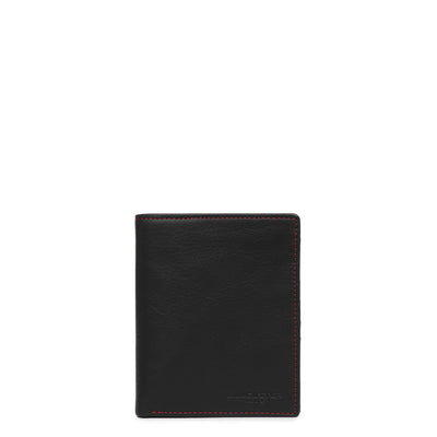 portefeuille - soft vintage homme #couleur_noir-rouge