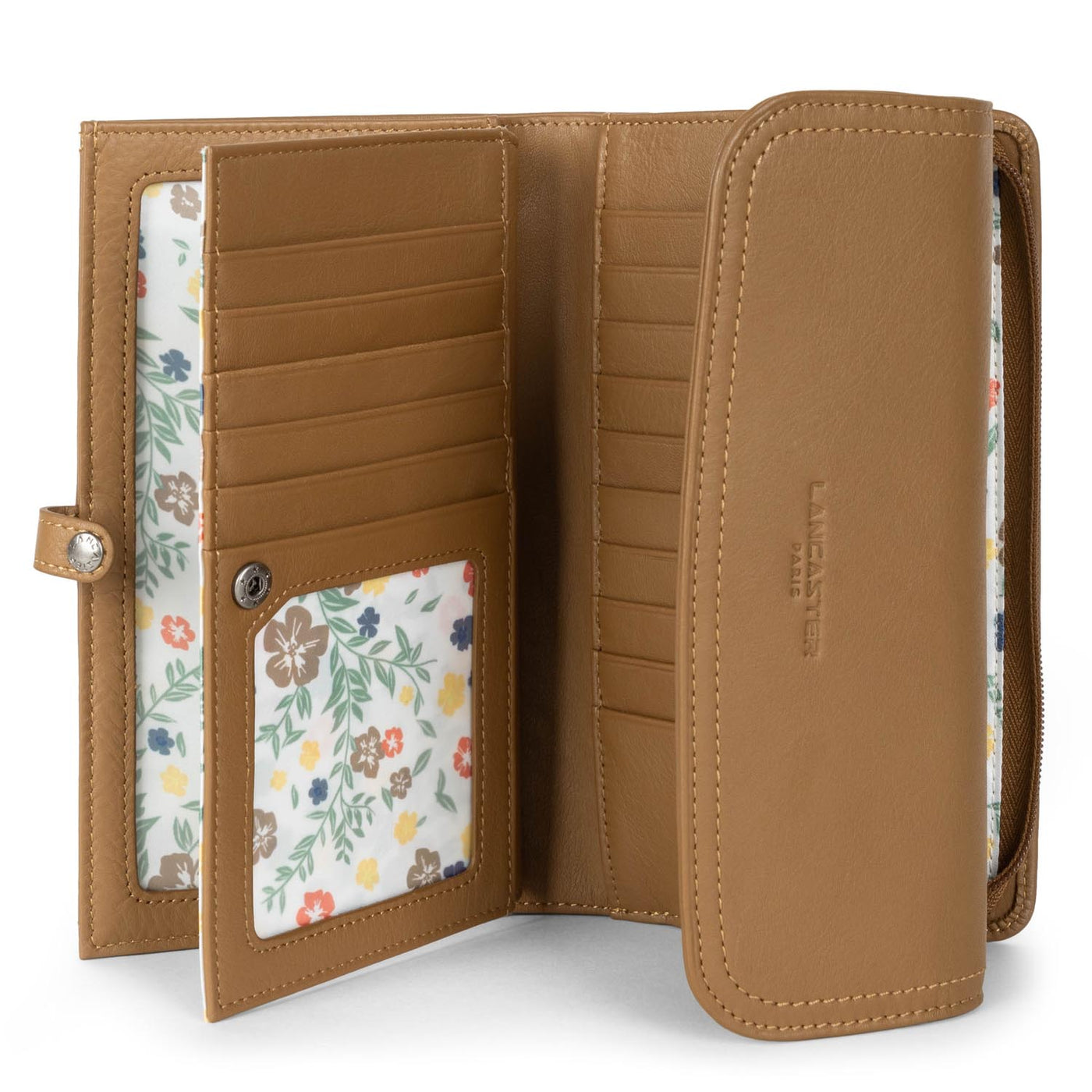 portefeuille compagnon dos à dos - soft vintage nova #couleur_camel