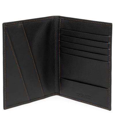 porte passeport - atlas #couleur_noir-camel